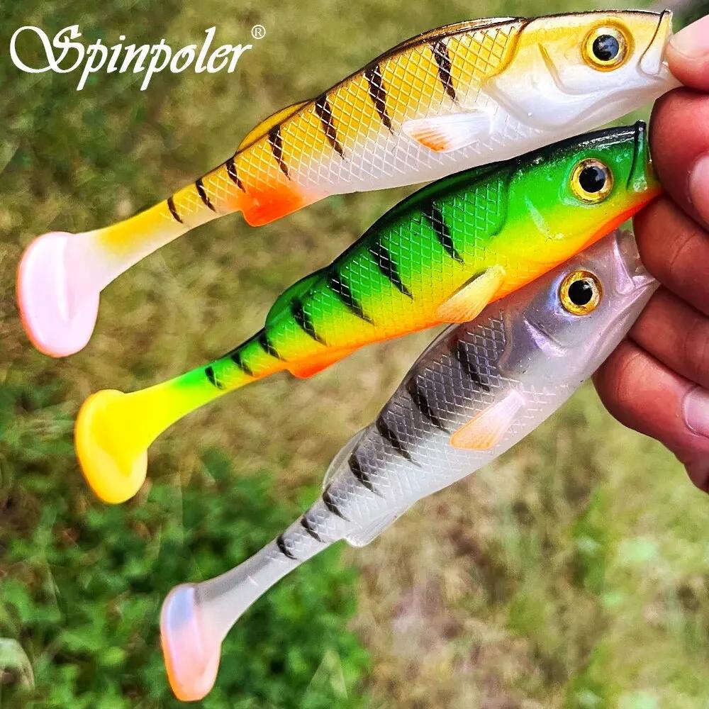 Spinpoler Vigor Perch Shad Ʈ Swimbait  ̳ 7cm/11cm/14cm ũ Zander Bass Paddle T Tail Pesca Fake Fish Lurre